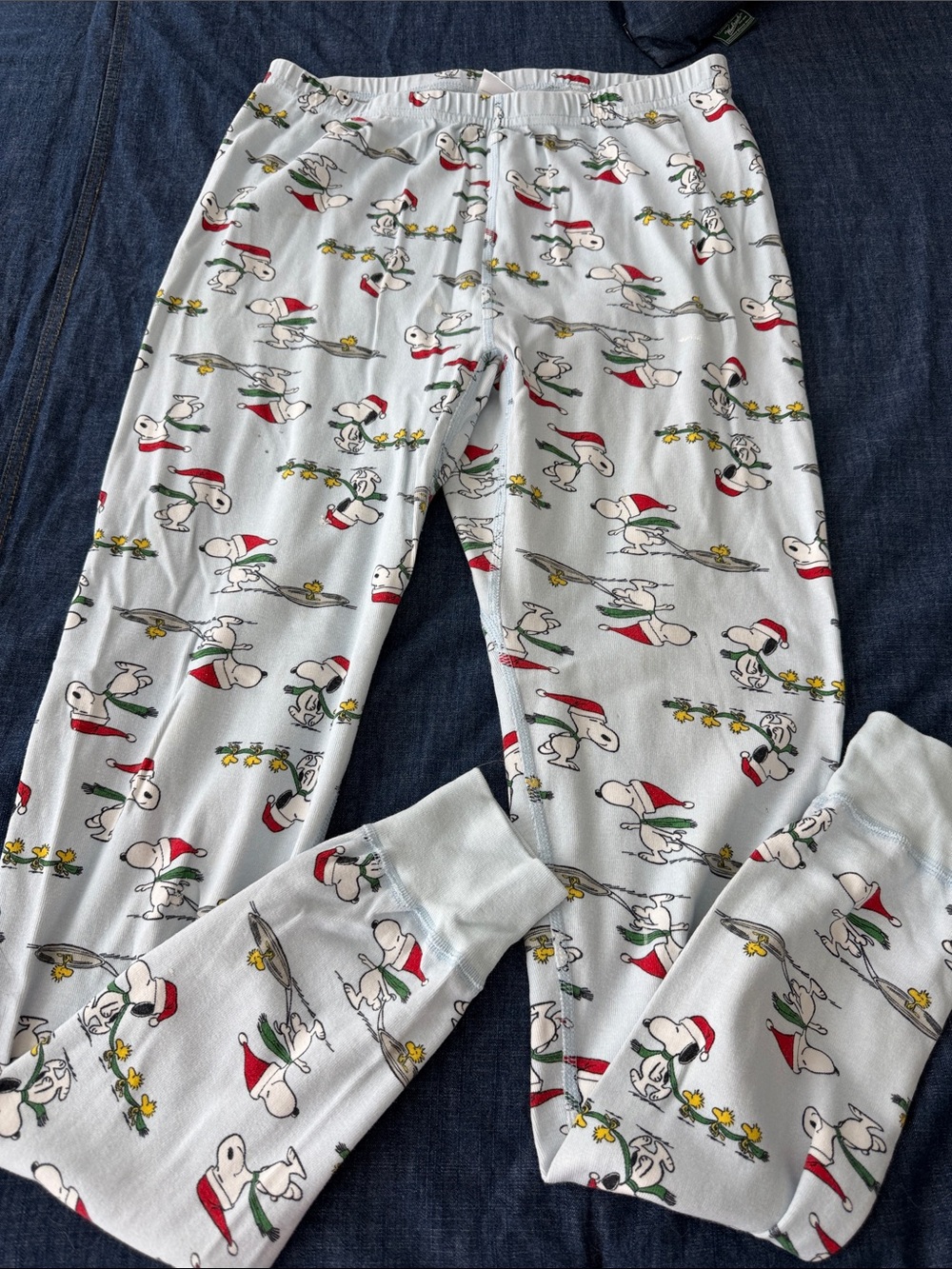 SNOOPY PEANUTS hanna andersson women’s L Pajama Pants. stains.